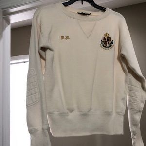 Ralph Lauren sweater shirt with RL crest, Sz small